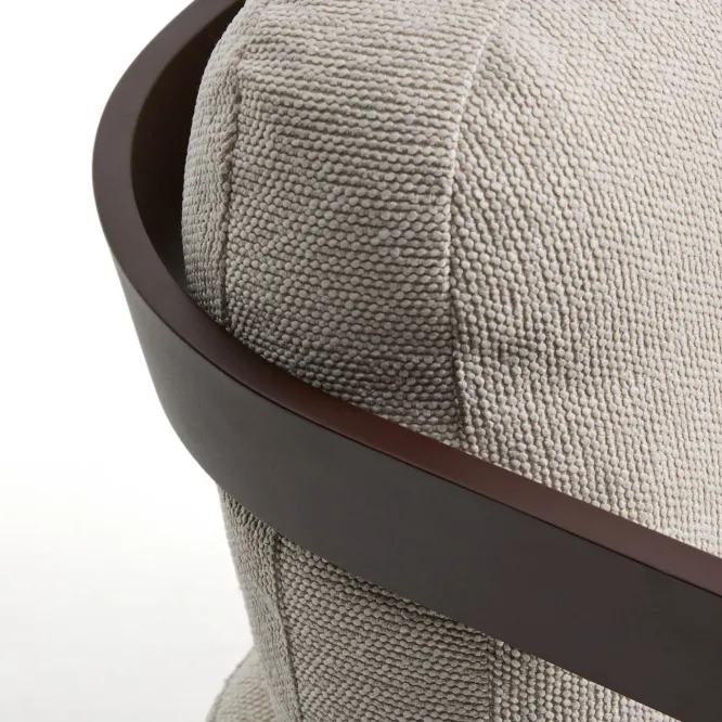 Sofa Ogrodowa Tamaris 3 Osobowa Brązowa Kave Home