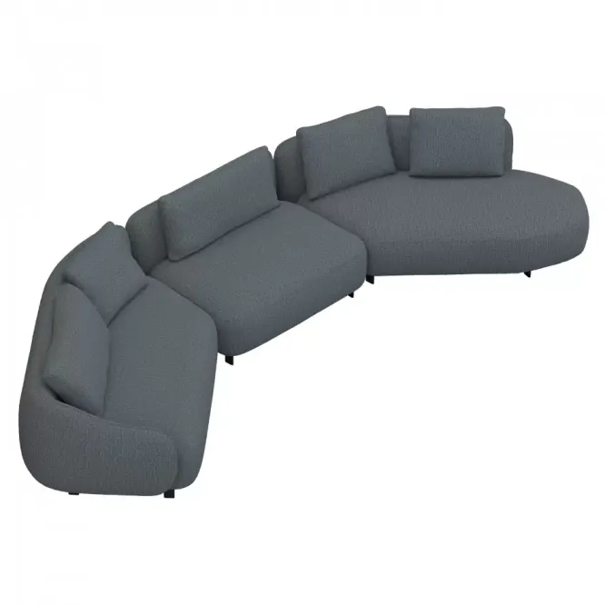Sofa Orca Set 1 Denali Blue Furninova