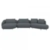 Sofa Orca Set 2 Denali Blue Furninova