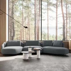 Sofa Orca Set 2 Denali Blue Furninova