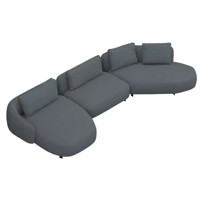 Sofa Orca Set 2 Denali Blue Furninova