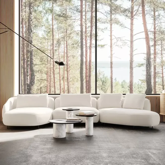 Sofa Orca Set 2 Salento Linen Furninova