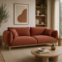 Sofa 3-Osobowa Ada Brązowa Micadoni