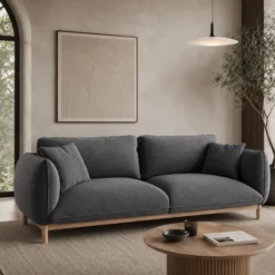 Sofa 3-Osobowa Ada Ciemnoszara Micadoni
