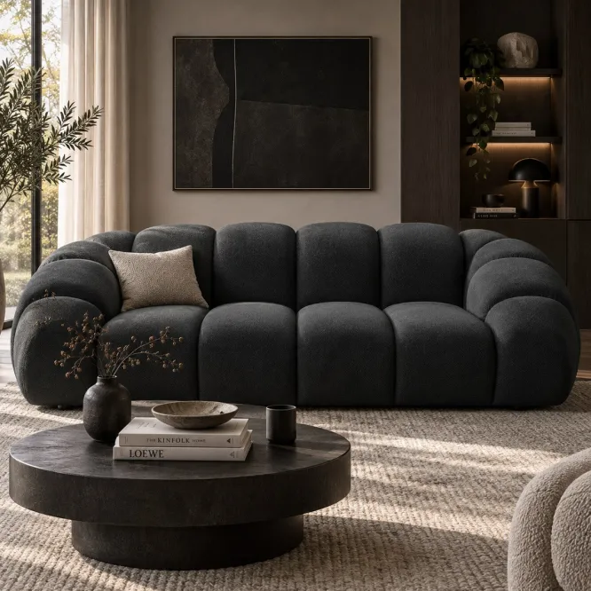 Sofa 3-Osobowa Diana Antracytowa Micadoni