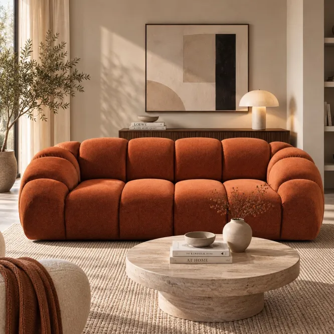 Sofa 3-Osobowa Diana Ceglasta Micadoni