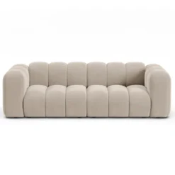 Sofa 3-Osobowa Lupine Beżowy Welur Micadoni