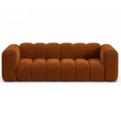 Sofa 3-Osobowa Lupine Ceglasty Welur Micadoni