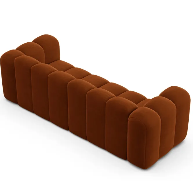 Sofa 3-Osobowa Lupine Ceglasty Welur Micadoni