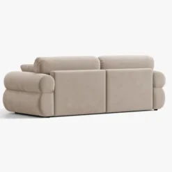 Sofa 3-Osobowa Ophelia Beżowy Welur Micadoni