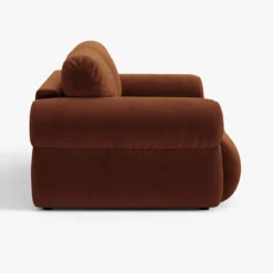 Sofa 3-Osobowa Ophelia Brązowy Welur Micadoni