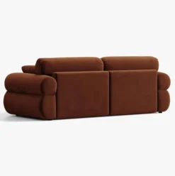 Sofa 3-Osobowa Ophelia Brązowy Welur Micadoni