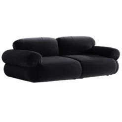 Sofa 3-Osobowa Ophelia Niebieski Welur Micadoni
