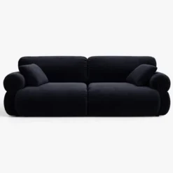 Sofa 3-Osobowa Ophelia Niebieski Welur Micadoni