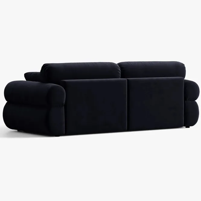 Sofa 3-Osobowa Ophelia Niebieski Welur Micadoni