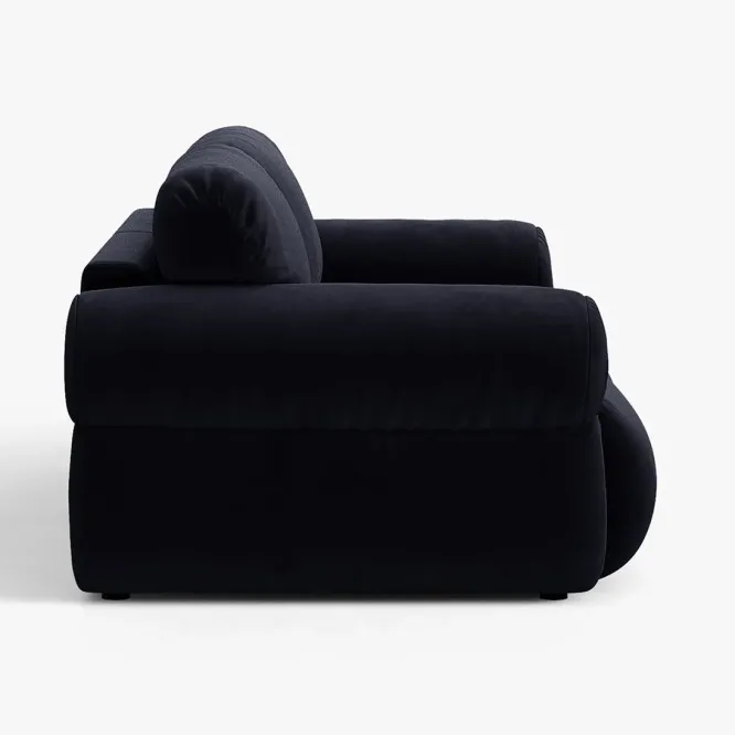 Sofa 3-Osobowa Ophelia Niebieski Welur Micadoni