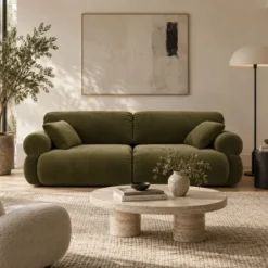 Sofa 3-Osobowa Ophelia Zielony Welur Micadoni