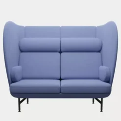 Sofa Plenum 2 Seater Bright Blue Fritz Hansen