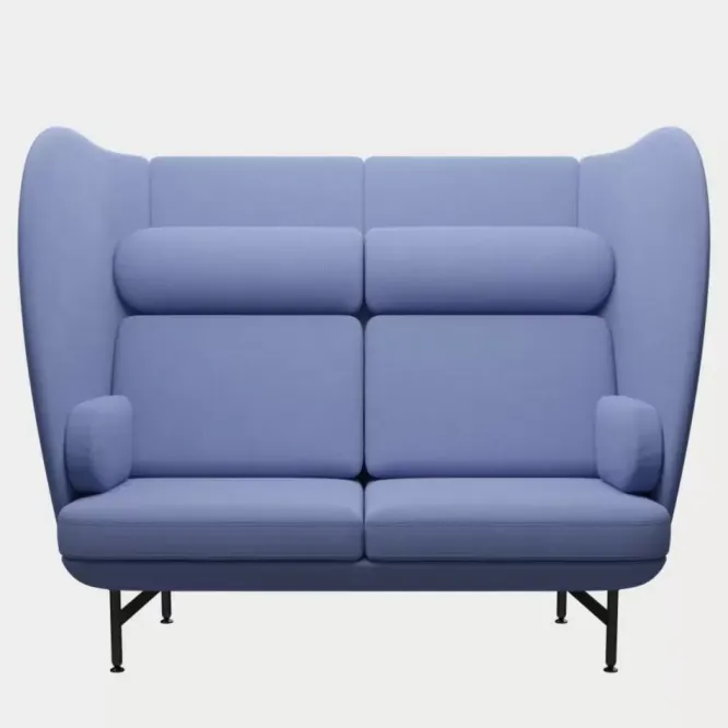 Sofa Plenum 2 Seater Bright Blue Fritz Hansen
