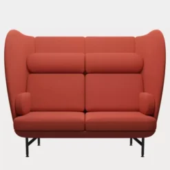 Sofa Plenum 2 Seater Dark Orange Fritz Hansen