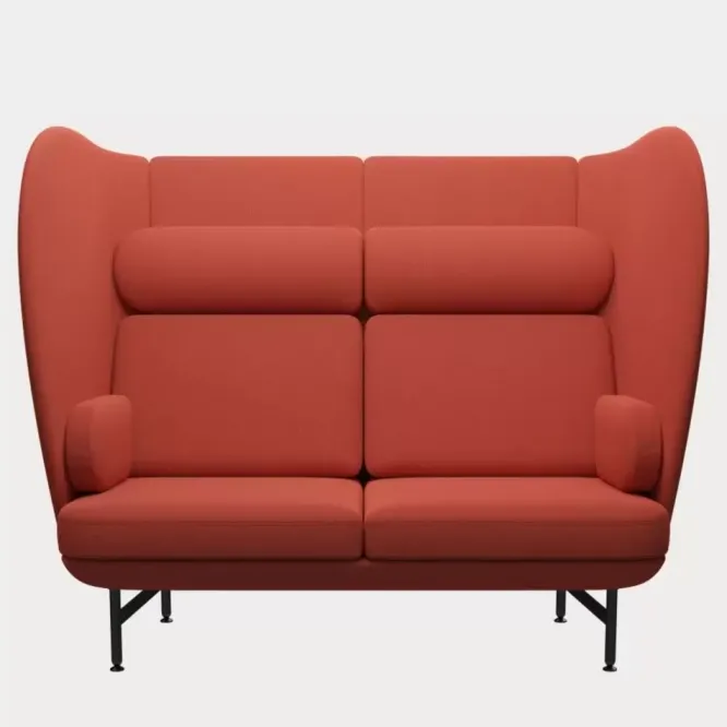 Sofa Plenum 2 Seater Dark Orange Fritz Hansen