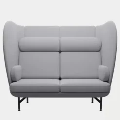 Sofa Plenum 2 Seater Light Grey Fritz Hansen