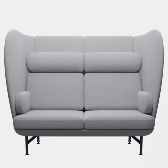 Sofa Plenum 2 Seater Light Grey Fritz Hansen
