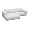Sofa Revers Chaiselong + 1,5 Seater Lunar Grey