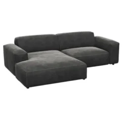 Sofa Revers Chaiselong + 1,5 Seater Silver Grey