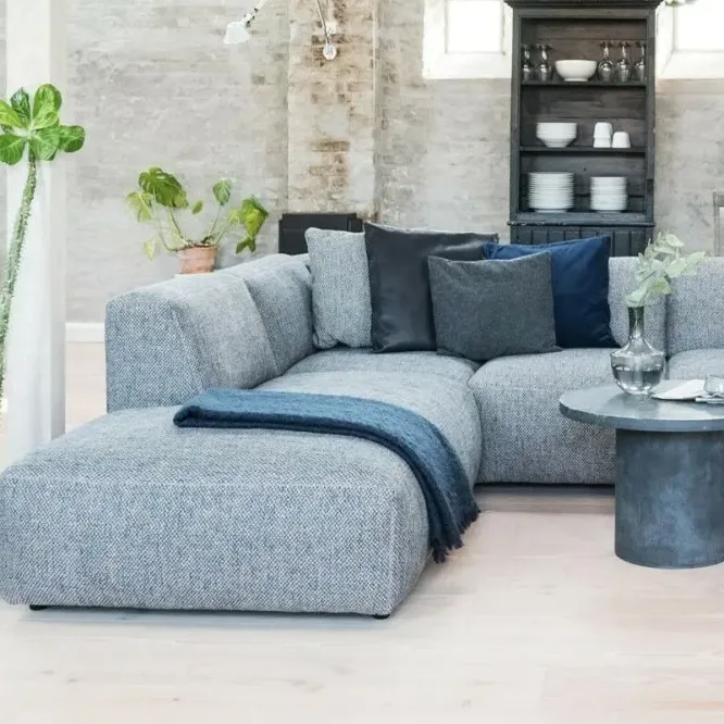 Sofa Revers Chaiselong + 1,5 Seater Denim Blue