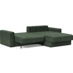 Sofa Rozkładana Akello Lounger Z Podłokietnikami Avella Pine Green Innovation