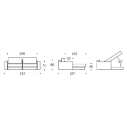Sofa Rozkładana Akello Lounger Z Podłokietnikami Avella Pine Green Innovation