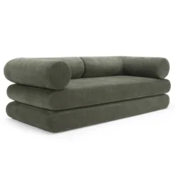 Sofa Rozkładana Circlus L-Shaped Arms Esina Olive Green Innovation
