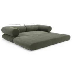 Sofa Rozkładana Circlus L-Shaped Arms Esina Olive Green Innovation