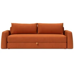 Sofa Rozkładana Cone Esina Rust Orange Innovation