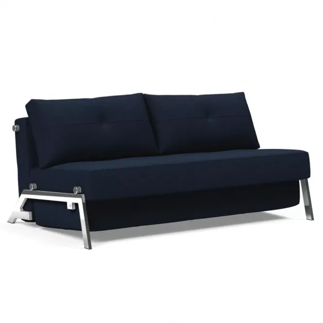 Sofa Rozkładana Cubed 160 Cm Chromowana Podstawa Dance Blue Innovation