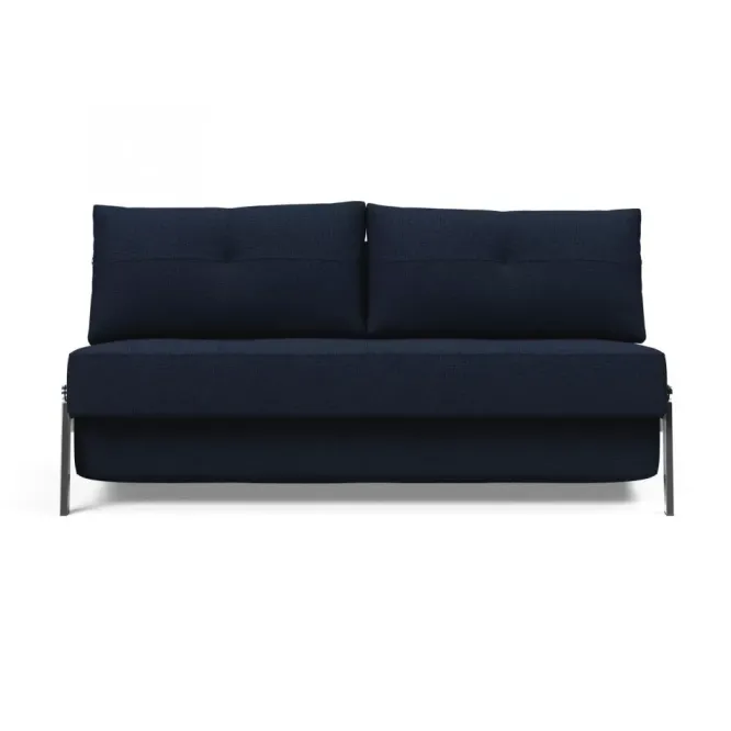 Sofa Rozkładana Cubed 160 Cm Chromowana Podstawa Dance Blue Innovation
