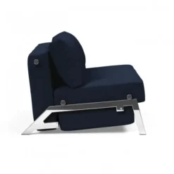 Sofa Rozkładana Cubed 160 Cm Chromowana Podstawa Dance Blue Innovation