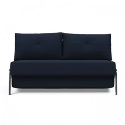 Sofa Rozkładana Cubed 140 Cm Chromowana Podstawa Dance Blue Innovation