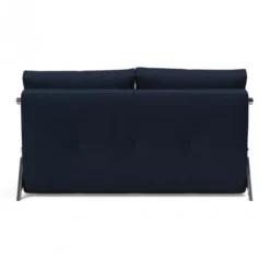 Sofa Rozkładana Cubed 140 Cm Chromowana Podstawa Dance Blue Innovation