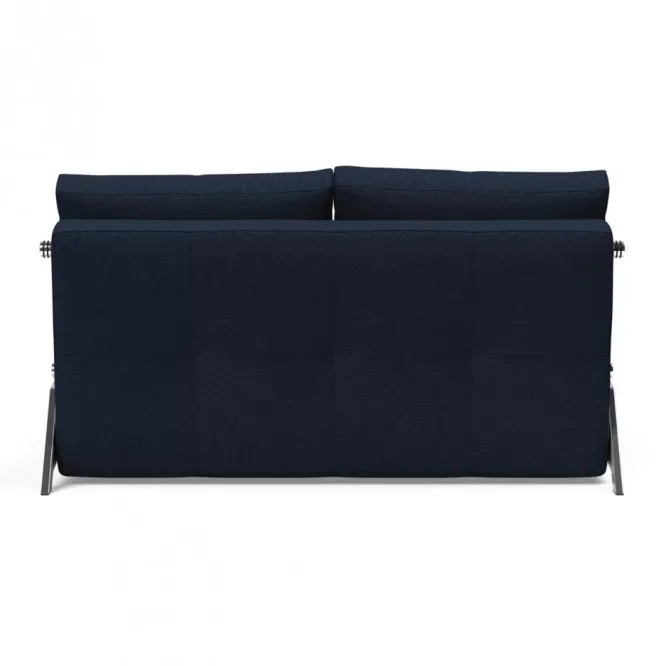 Sofa Rozkładana Cubed 140 Cm Chromowana Podstawa Dance Blue Innovation