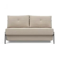 Sofa Rozkładana Cubed 140 Cm Chromowana Podstawa Sand Grey Innovation