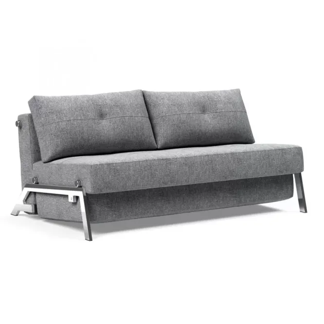 Sofa Rozkładana Cubed 160 Cm Chromowana Podstawa Twist Granite Innovation