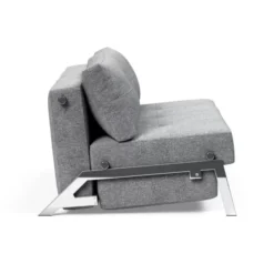 Sofa Rozkładana Cubed 160 Cm Chromowana Podstawa Twist Granite Innovation