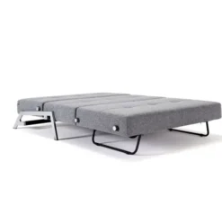 Sofa Rozkładana Cubed 140 Cm Chromowana Podstawa Twist Granite Innovation