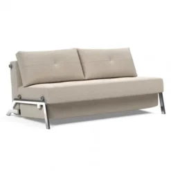Sofa Rozkładana Cubed 160 Cm Chromowana Podstawa Sand Grey Innovation