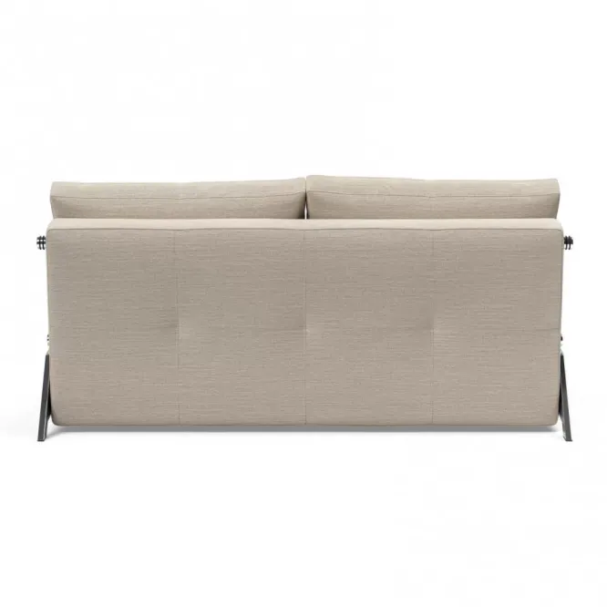 Sofa Rozkładana Cubed 160 Cm Chromowana Podstawa Sand Grey Innovation