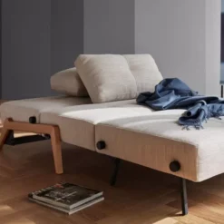 Sofa Rozkładana Cubed 160 Cm Dąb Blida Sand Grey Innovation