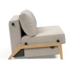 Sofa Rozkładana Cubed 160 Cm Dąb Blida Sand Grey Innovation
