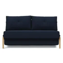 Sofa Rozkładana Cubed 160 Cm Dąb Mixed Dance Blue Innovation